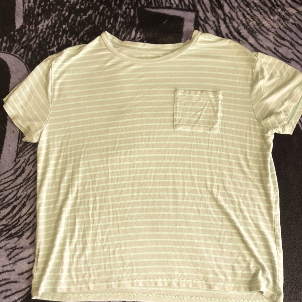 Girls wide t-shirt striped